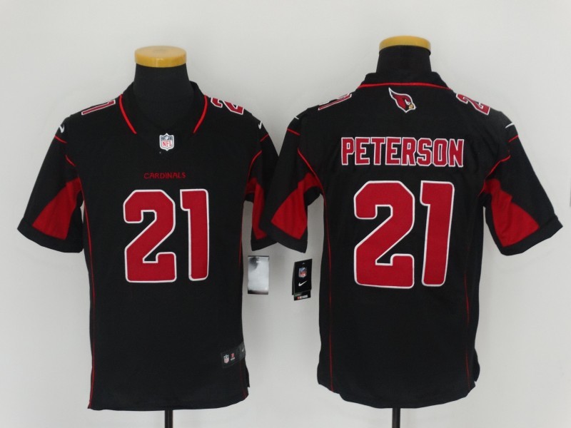 Nike Cardinals 21 Patrick Peterson Black Youth Color Rush Limited Jersey