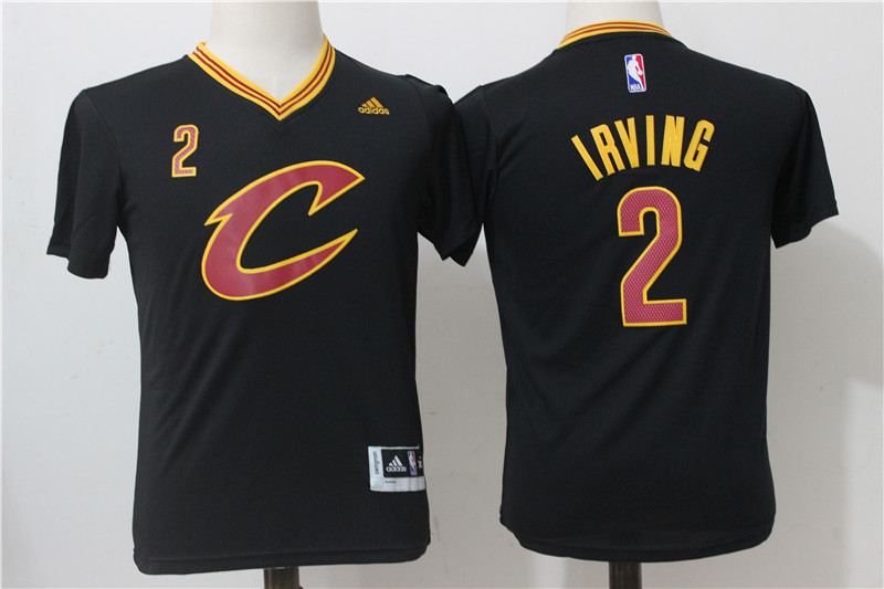 Cavaliers 2 Kyrie Irving Black Youth Pride Swingman Jersey - Click Image to Close