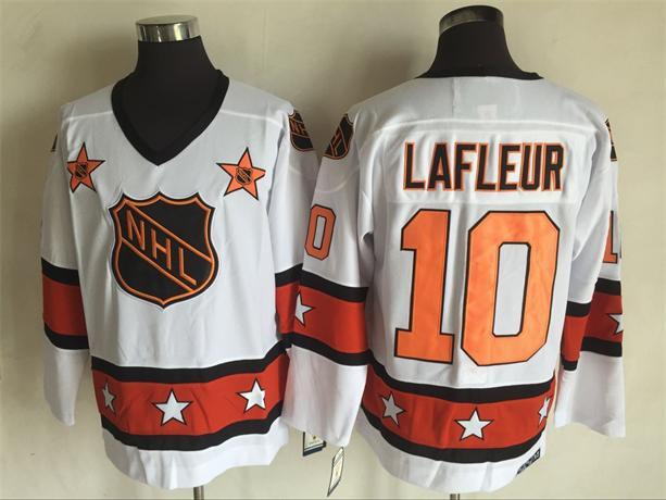 1980 All Star 10 Guy Lafleur White CCM NHL Jersey