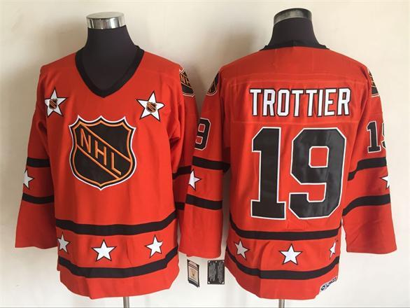 1980 All Star 19 Bryan Trottier Orange CCM NHL Jersey