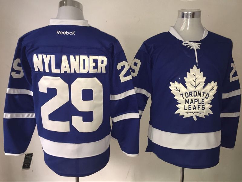 Maple Leafs 29 William Nylander Royal Blue Home Premier Jersey