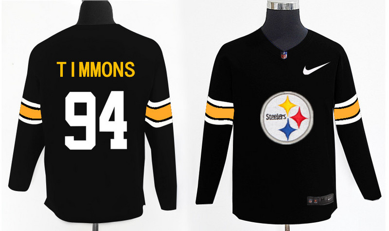 Nike Steelers 94 Lawrence Timmons Black Knit Sweater