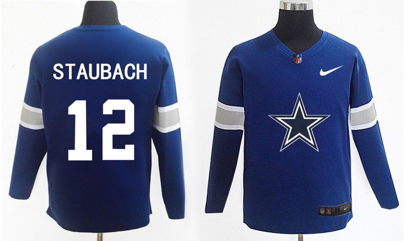Nike Cowboys 12 Roger Staubach Knit Sweater - Click Image to Close