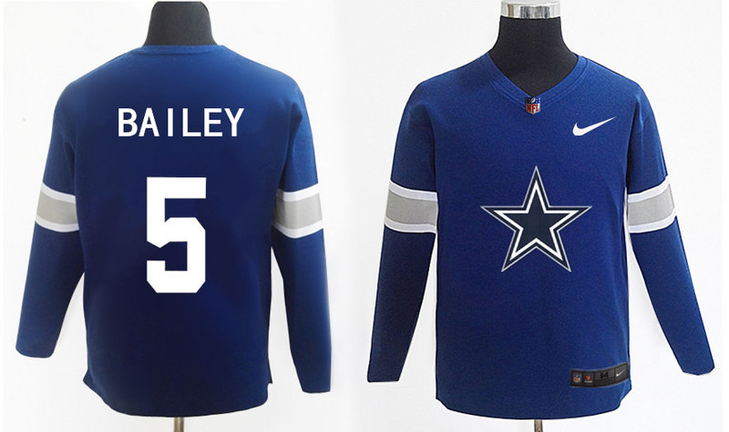 Nike Cowboys 5 Dan Bailey Navy Knit Sweater - Click Image to Close