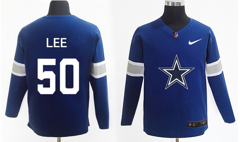 Nike Cowboys 50 Sean Lee Navy Knit Sweater - Click Image to Close