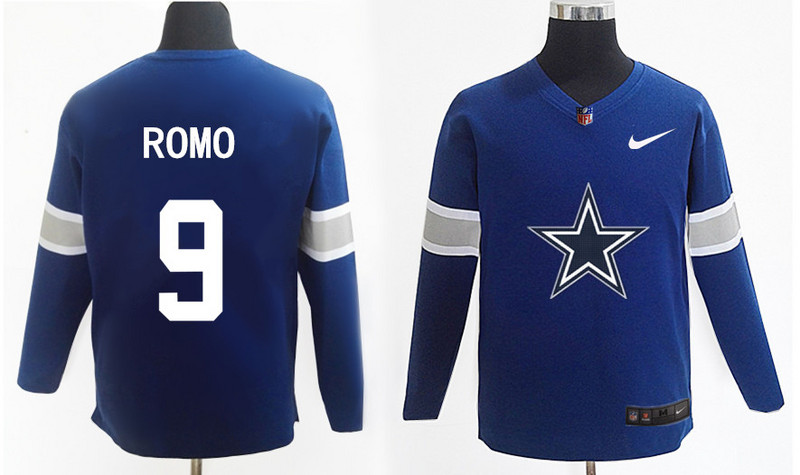 Nike Cowboys 9 Tony Romo Navy Knit Sweater