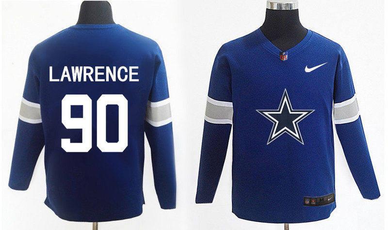 Nike Cowboys 95 Demarcus Lawrence Navy Knit Sweater