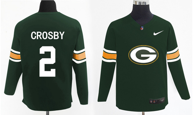 Nike Packers 2 Mason Crosby Green Knit Sweater - Click Image to Close