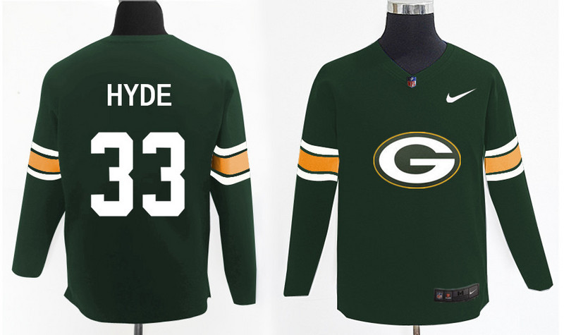 Nike Packers 33 Micah Hyde Green Knit Sweater
