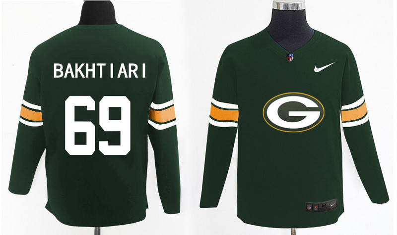 Nike Packers 69 David Bakhtiari Green Knit Sweater