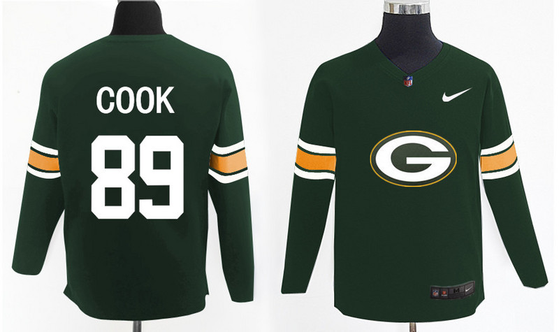 Nike Packers 89 Jared Cook Green Knit Sweater - Click Image to Close