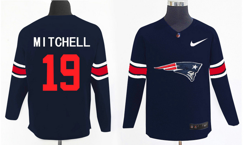 Nike Patriots 19 Malcolm Mitchell Navy Knit Sweater