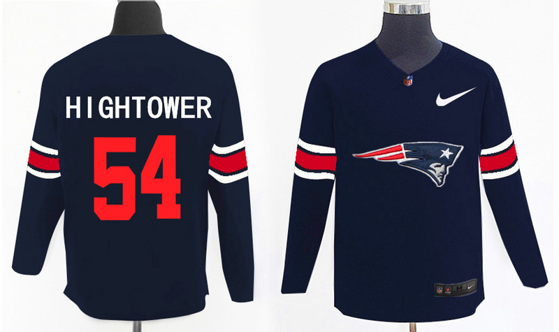 Nike Patriots 54 Dont'a Hightower Navy Knit Sweater