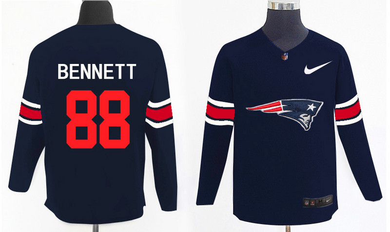 Nike Patriots 88 Martellus Bennett Navy Knit Sweater