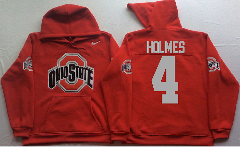 Ohio State Buckeyes 4 Santonio Holmes Men's Pullover Hoodie