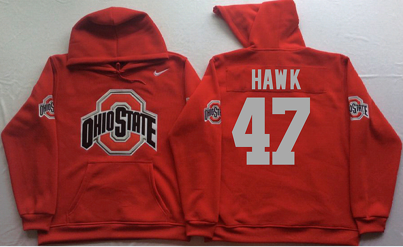 Ohio State Buckeyes 47 A.J. Hawk Red Men's Pullover Hoodie