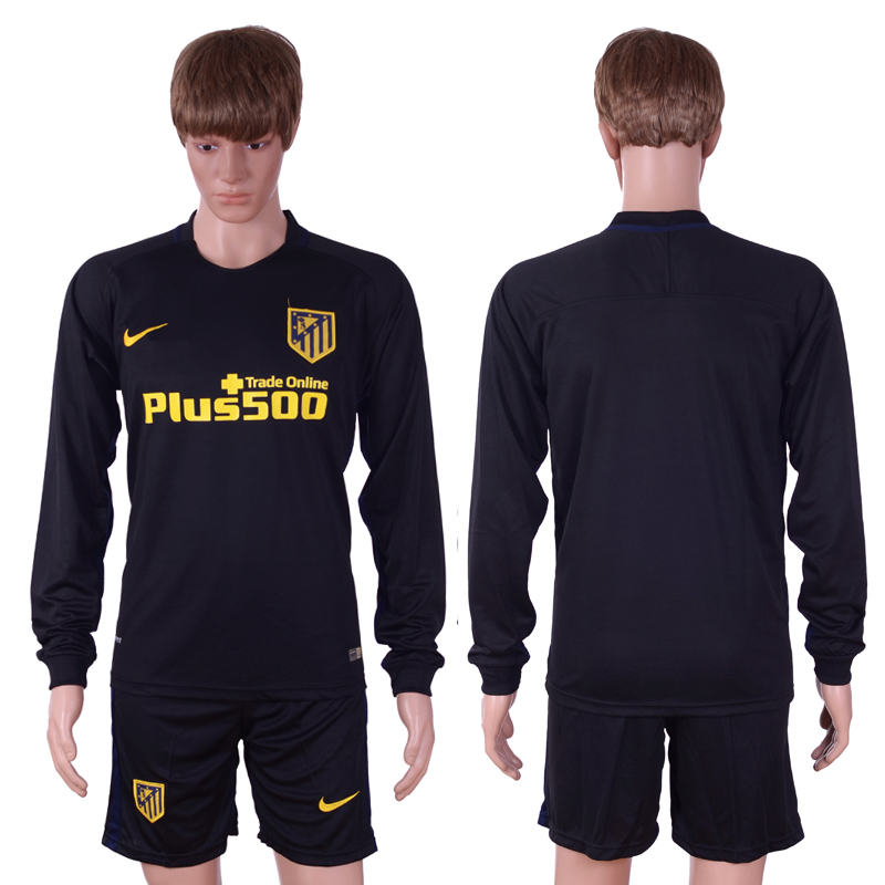 2016-17 Atletico Madrid Away Long Sleeve Soccer Jersey 2016-17 Atletico Madrid Away Long Sleeve Soccer Jersey