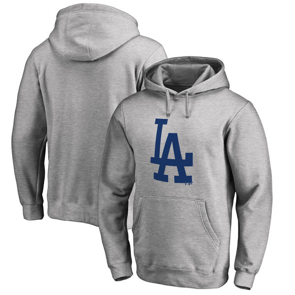 Los Angeles Dodgers Big & Tall Primary Logo Pullover Hoodie Ash