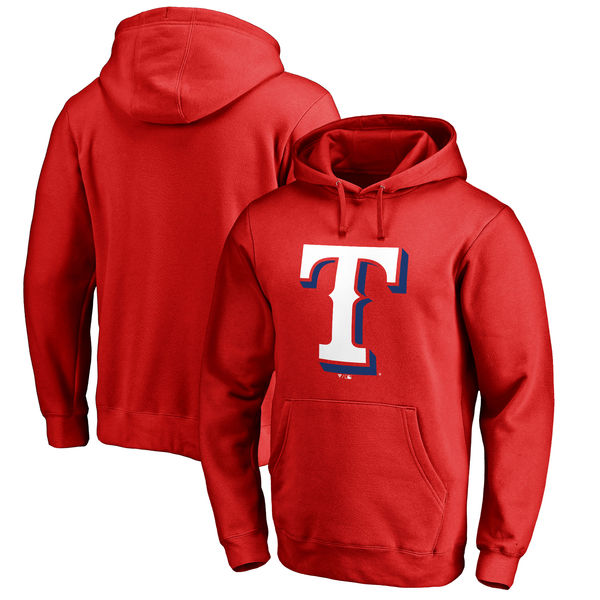 Texas Rangers Big & Tall Primary Team Logo Pullover Hoodie Red