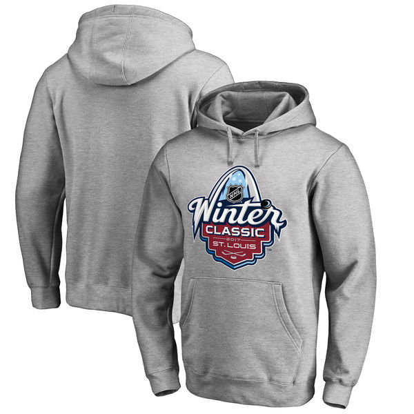 2017 NHL Winter Classic Logo Big & Tall Pullover Hoodie Heather Gray