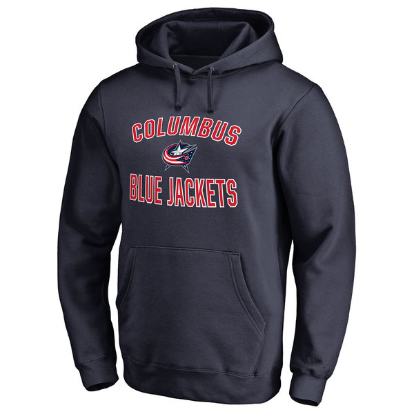 Columbus Blue Jackets Victory Arch Fleece Pullover Hoodie Navy