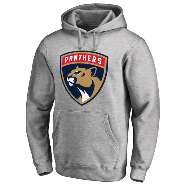 Florida Panthers New Logo Pullover Hoodie Heather Gray