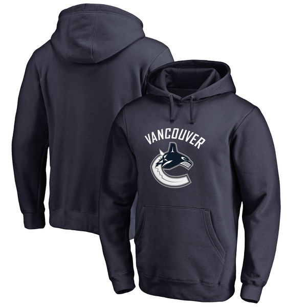 Vancouver Canucks Primary Logo Big & Tall Pullover Hoodie Navy