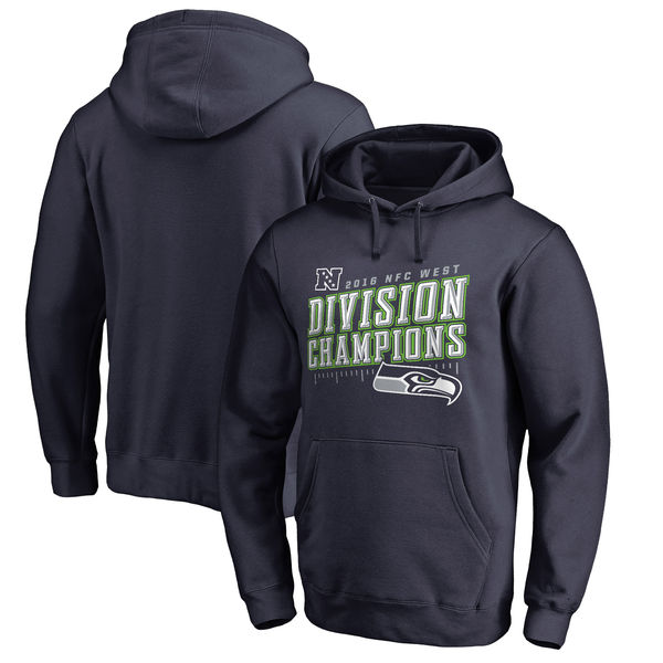 Seattle Seahawks Pro Line by Fanatics Branded 2016 NFC West Division Champions Inches Pullover Hoodie College Navy