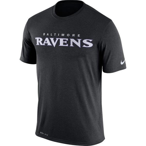 Baltimore Ravens Nike Legend Wordmark Essential 3 Performance T-Shirt Black