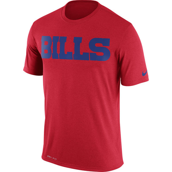 Buffalo Bills Nike Legend Wordmark Essential 3 Performance T-Shirt Red - Click Image to Close