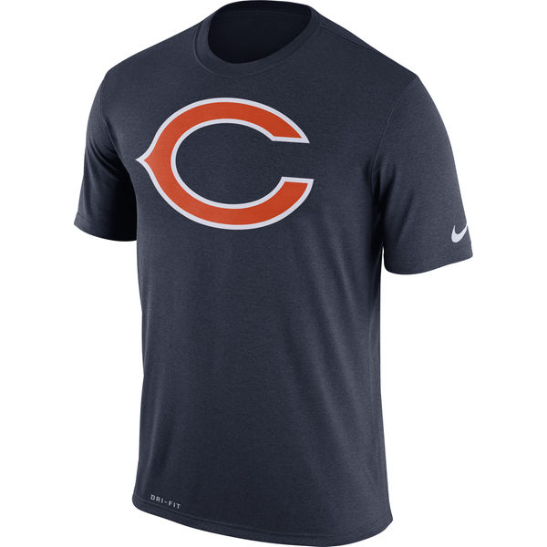 Chicago Bears Nike Legend Logo Essential 3 Performance T-Shirt Navy