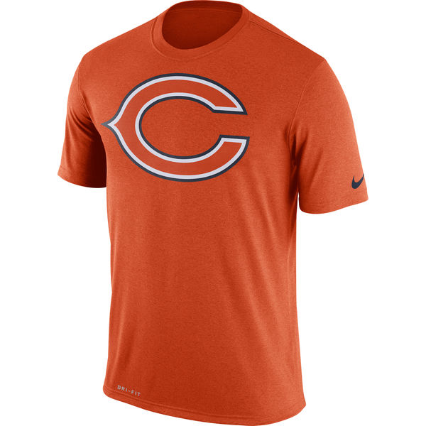 Chicago Bears Nike Legend Logo Essential 3 Performance T-Shirt Orange