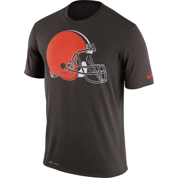Cleveland Browns Nike Legend Logo Essential 3 Performance T-Shirt Brown