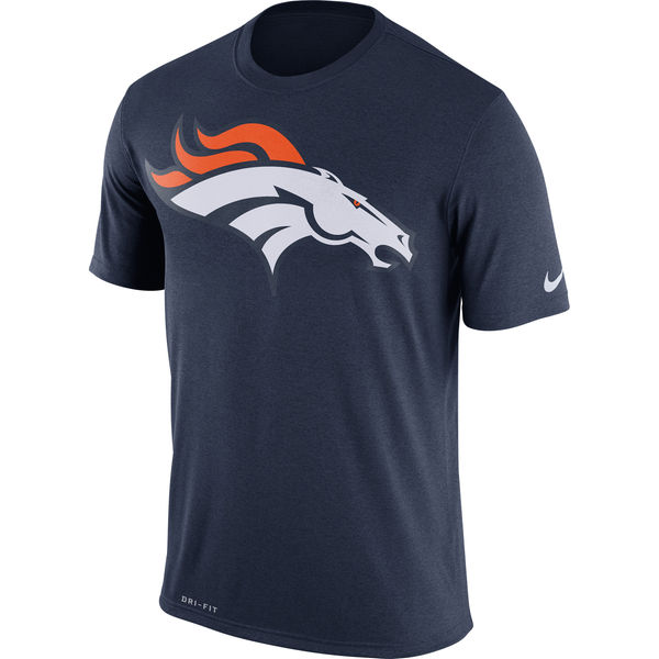 Denver Broncos Nike Legend Logo Essential 3 Performance T-Shirt Navy