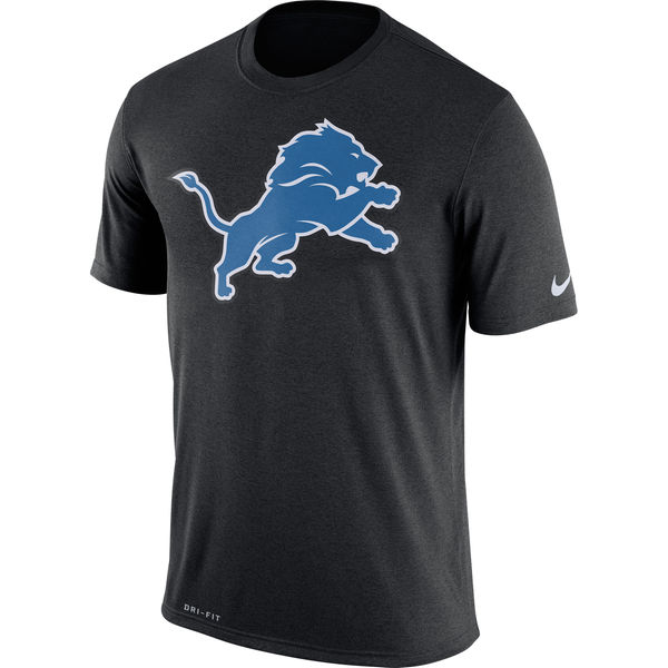 Detroit Lions Nike Legend Logo Essential 3 Performance T-Shirt Black