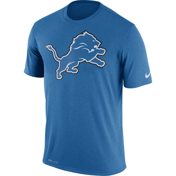 Detroit Lions Nike Legend Logo Essential 3 Performance T-Shirt Blue