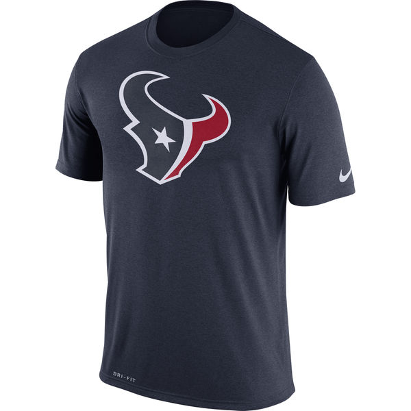 Houston Texans Nike Legend Logo Essential 3 Performance T-Shirt Navy