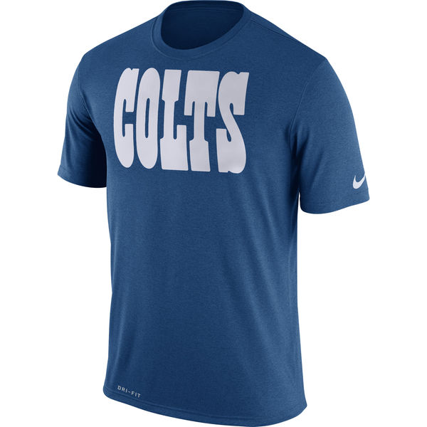Indianapolis Colts Nike Legend Wordmark Essential 3 Performance T-Shirt Royal