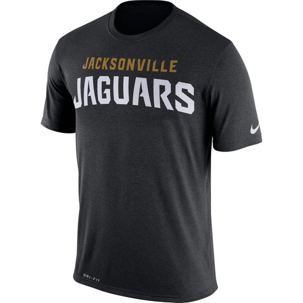 Jacksonville Jaguars Nike Legend Wordmark Essential 3 Performance T-Shirt Black