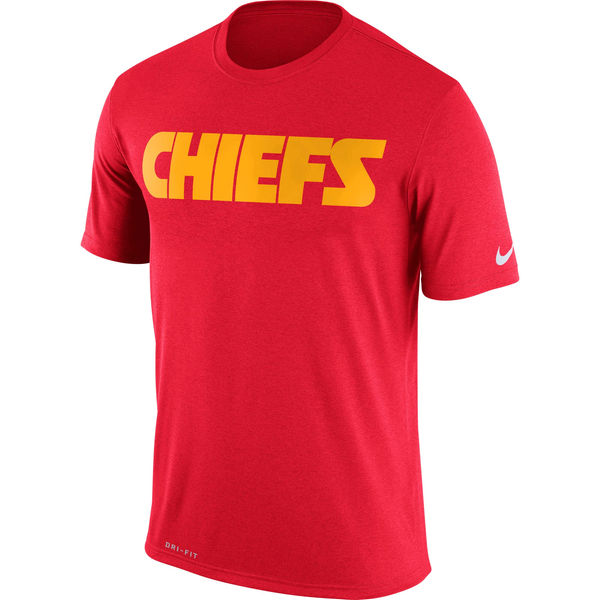 Kansas City Chiefs Nike Legend Wordmark Essential 3 Performance T-Shirt Red