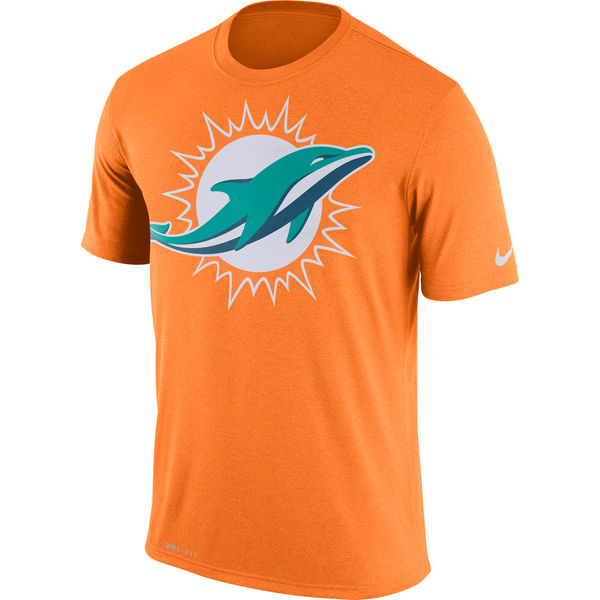 Miami Dolphins Nike Legend Logo Essential 3 Performance T-Shirt Orange