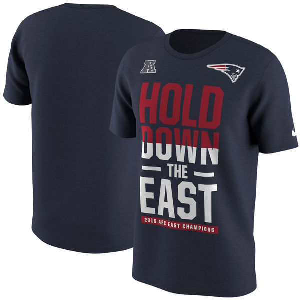 New England Patriots Nike 2016 AFC East Division Champions T-Shirt Navy
