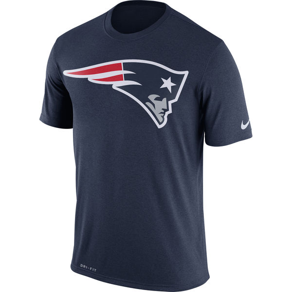 New England Patriots Nike Legend Logo Essential 3 Performance T-Shirt Navy