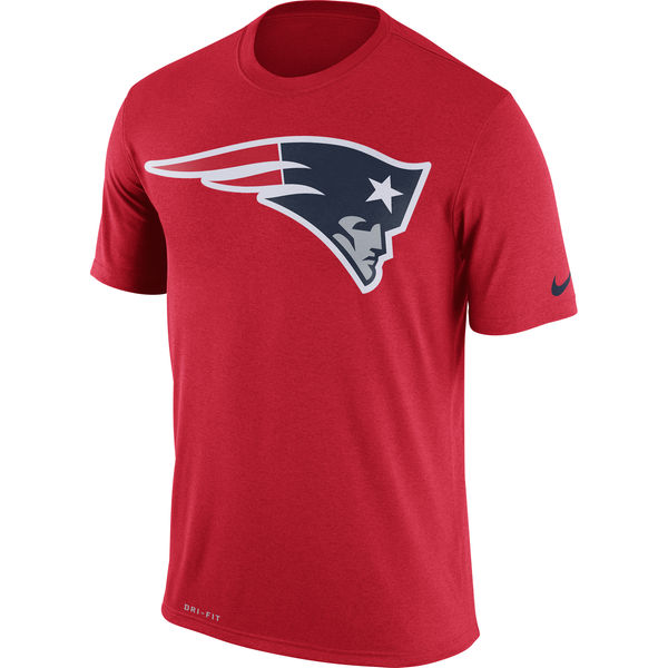 New England Patriots Nike Legend Logo Essential 3 Performance T-Shirt Red