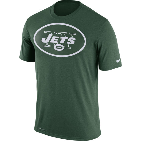 New York Jets Nike Legend Logo Essential 3 Performance T-Shirt Green