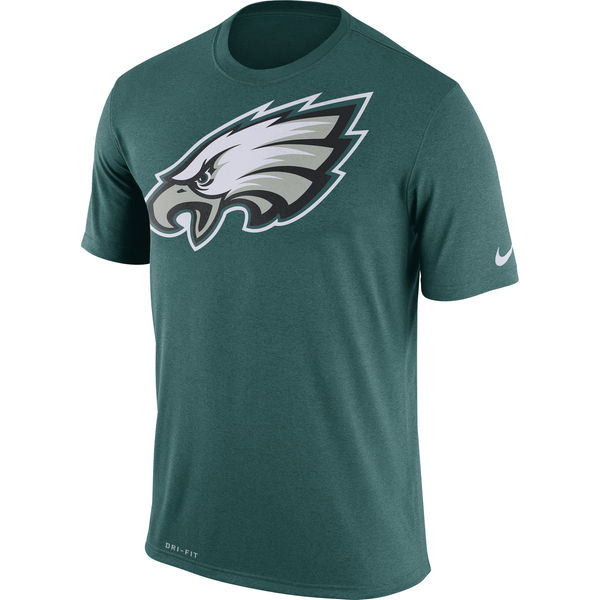 Philadelphia Eagles Nike Legend Logo Essential 3 Performance T-Shirt Midnight Green
