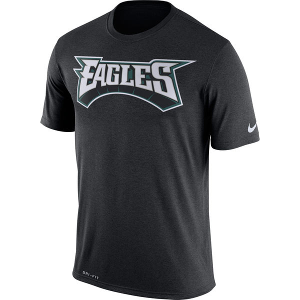 Philadelphia Eagles Nike Legend Wordmark Essential 3 Performance T-Shirt Black