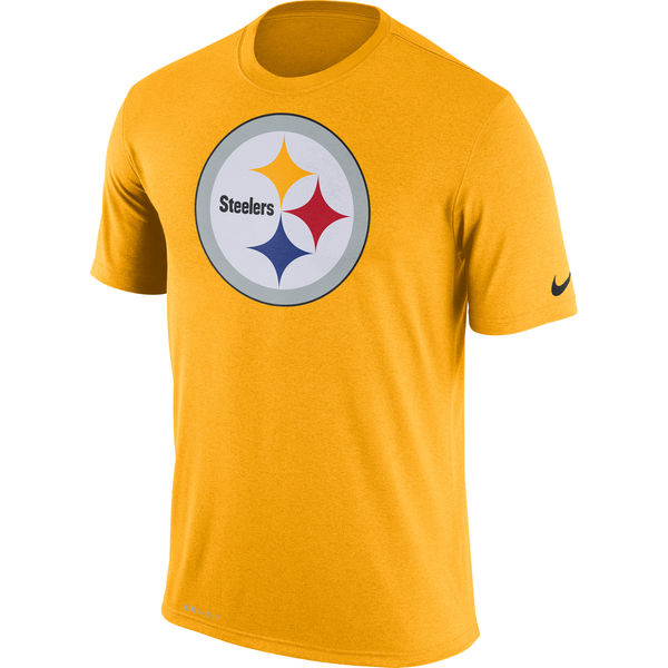 Pittsburgh Steelers Nike Legend Logo Essential 3 Performance T-Shirt Gold