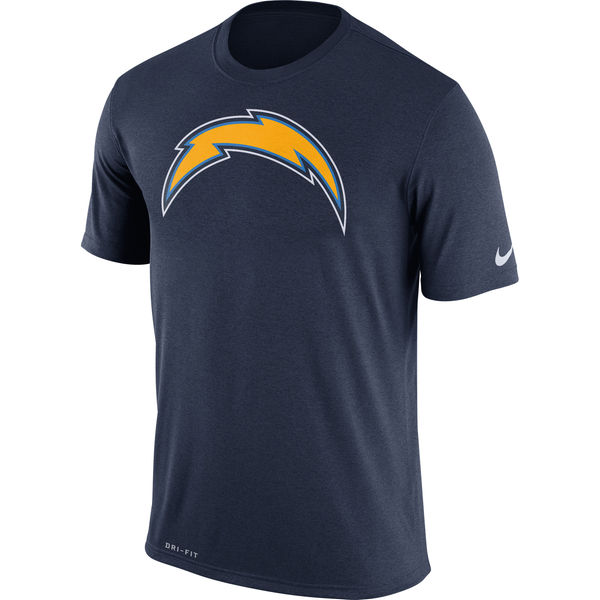 San Diego Chargers Nike Legend Logo Essential 3 Performance T-Shirt Navy
