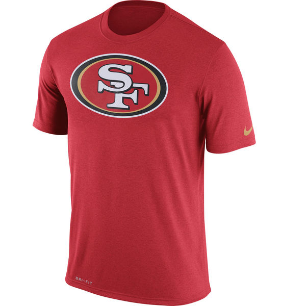 San Francisco 49ers Nike Legend Logo Essential 3 Performance T-Shirt Scarlet